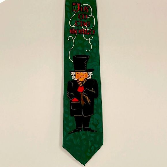 Wembley Necktie Joy To The World Christmas Necktie - Picture 1 of 8